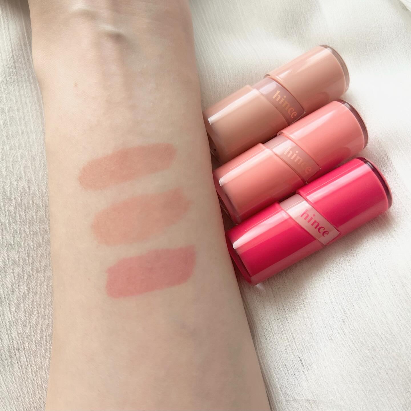 ロウグロウジェルティント R003 ロウプリコット（ミニ）/hince/リップティントを使ったクチコミ（3枚目）