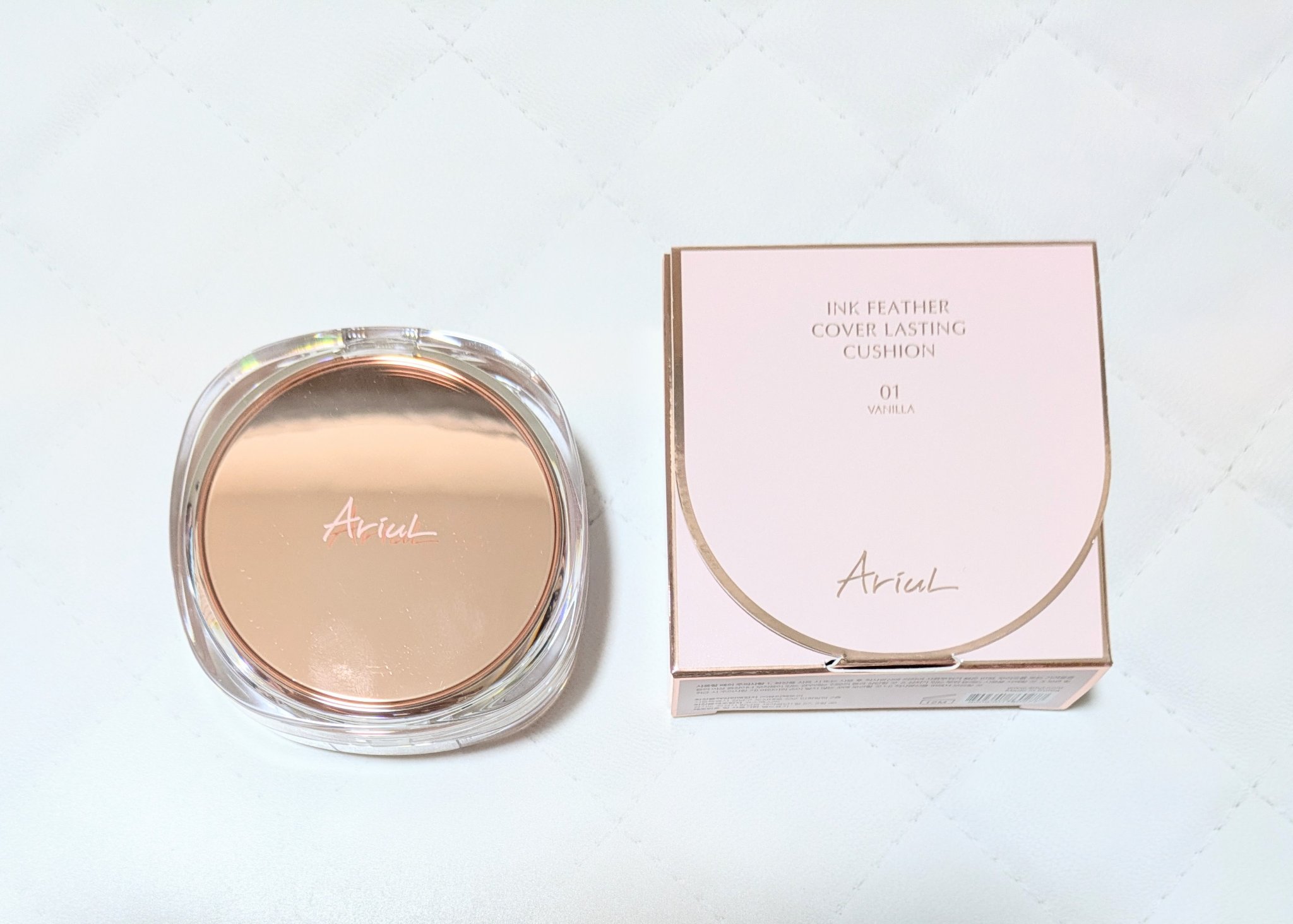 アリウル インクフェザーカバーラスティングクッション/Ariul/クッションファンデーションを使ったクチコミ（2枚目）