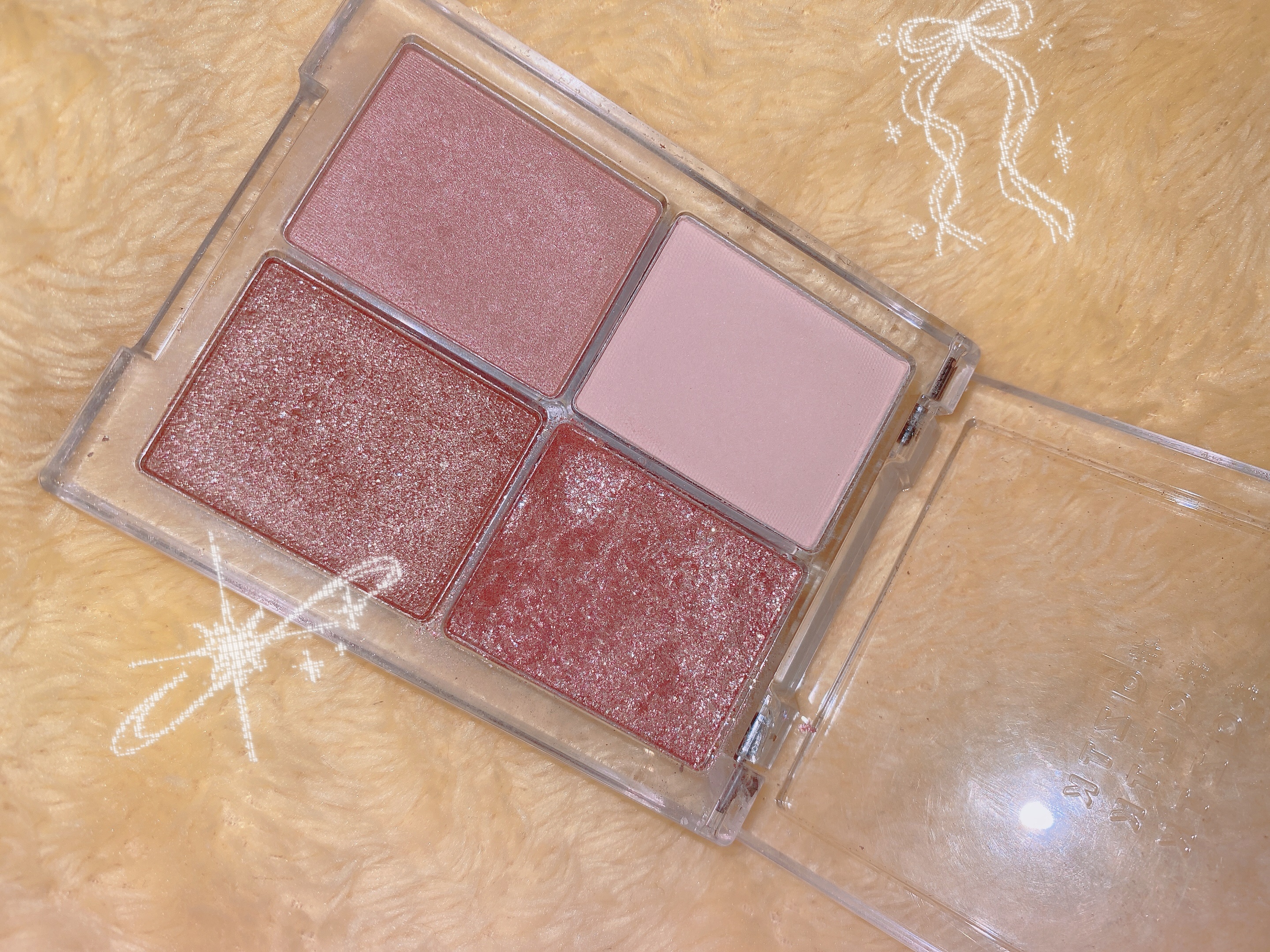 4色アイシャドウパレット 01 ビスクシュシュ/aZTK/アイシャドウパレットを使ったクチコミ（1枚目）