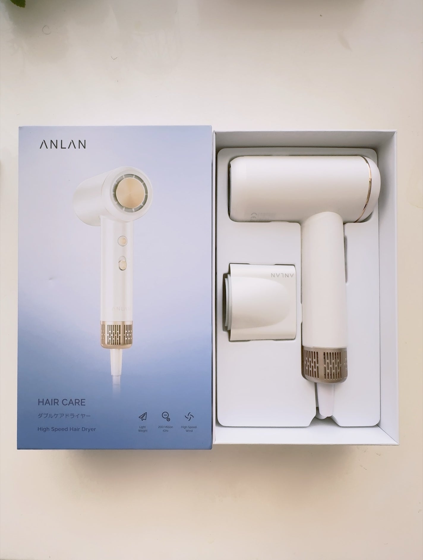 ダブルケアドライヤーse/ANLAN/ドライヤーを使ったクチコミ(7枚目)