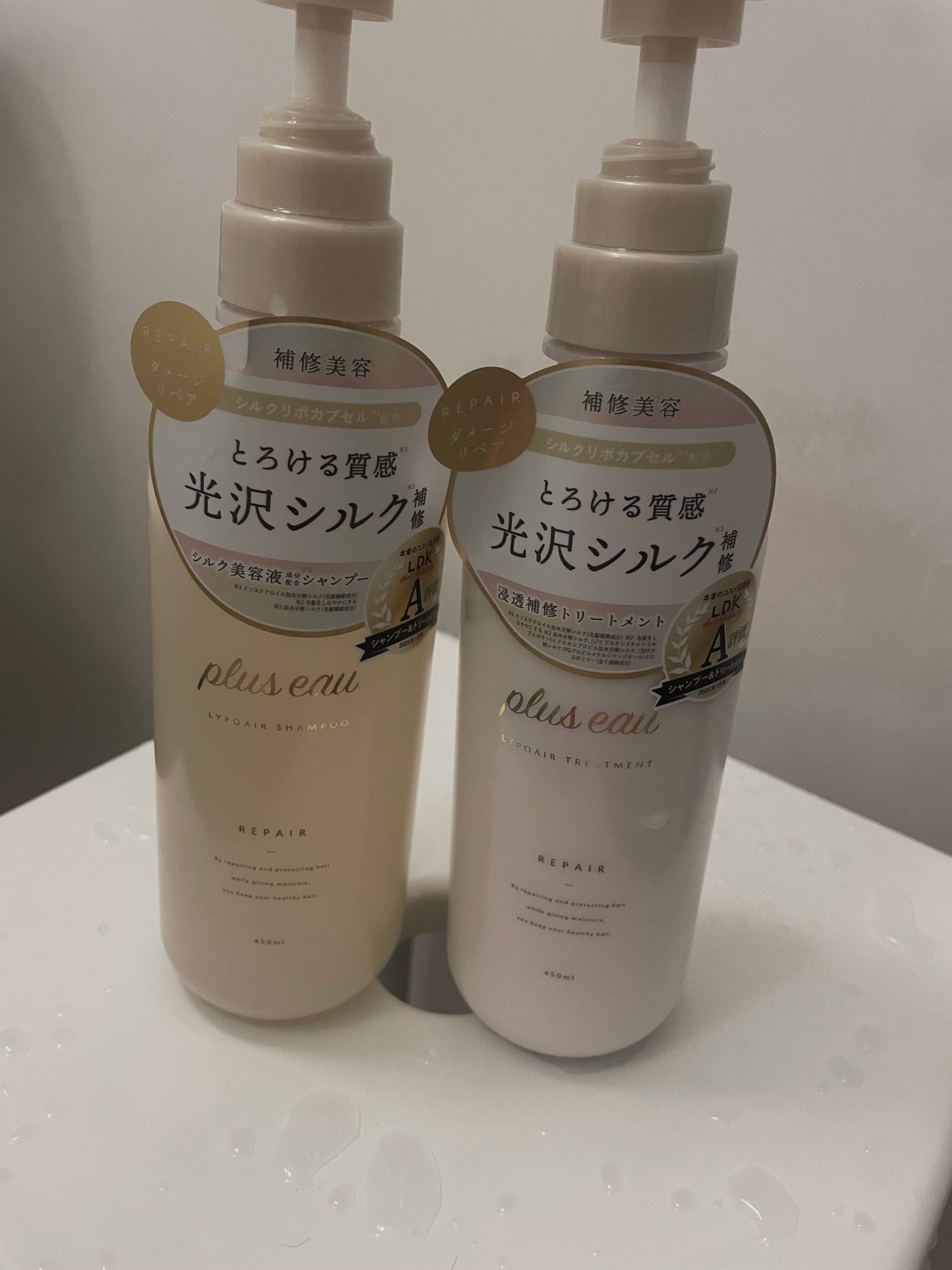 ãªãã¢ã·ã£ã³ããŒ/ãªãã¢ããªãŒãã¡ã³ã/plus eau/åžè²©ã·ã£ã³ããŒã䜿ã£ãã¯ãã³ãïŒ1æç®ïŒ