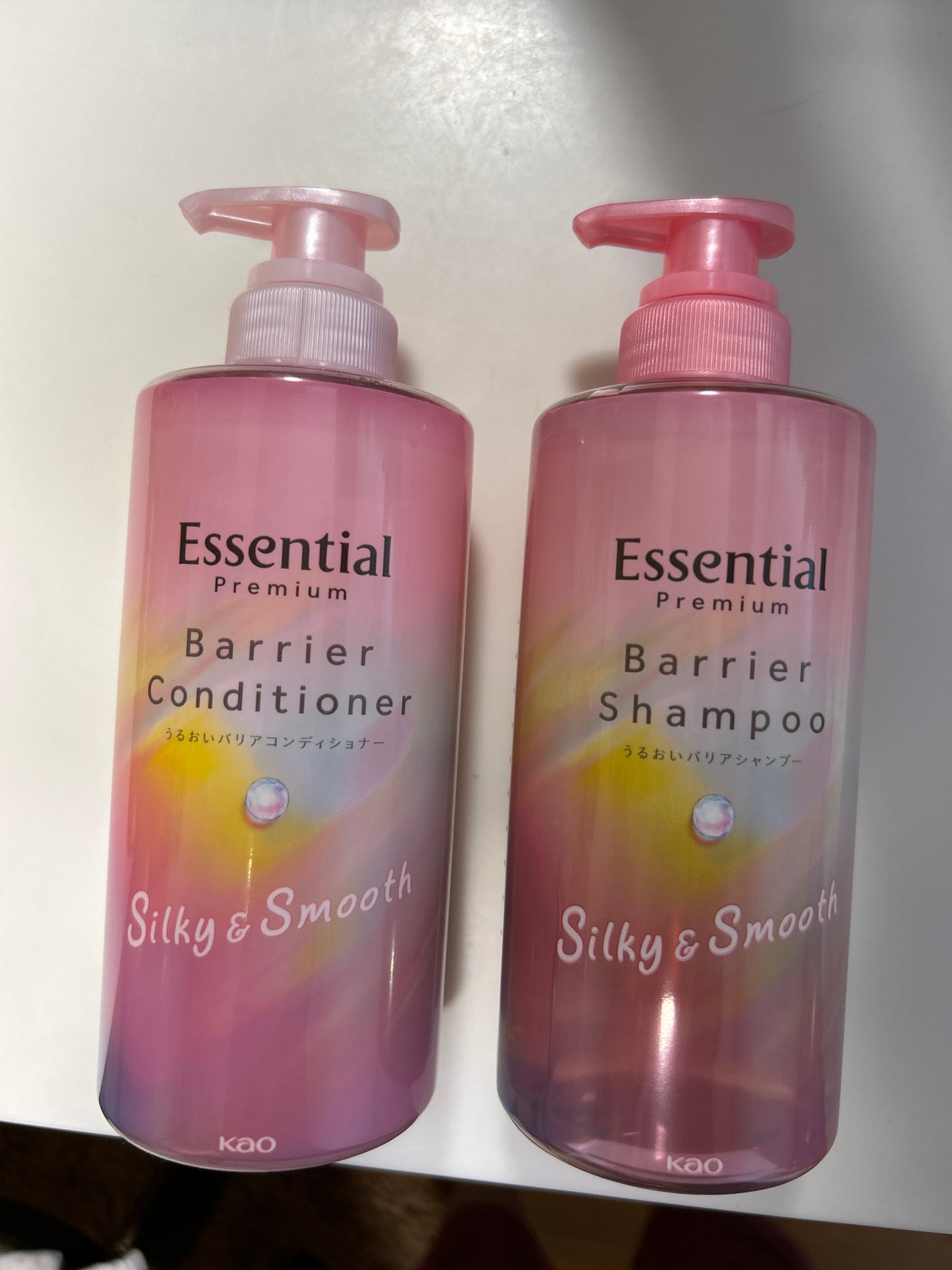 エッセンシャルプレミアム バリアシャンプー・コンディショナー シルキー&スムース/エッセンシャル/市販シャンプーを使ったクチコミ(1枚目)