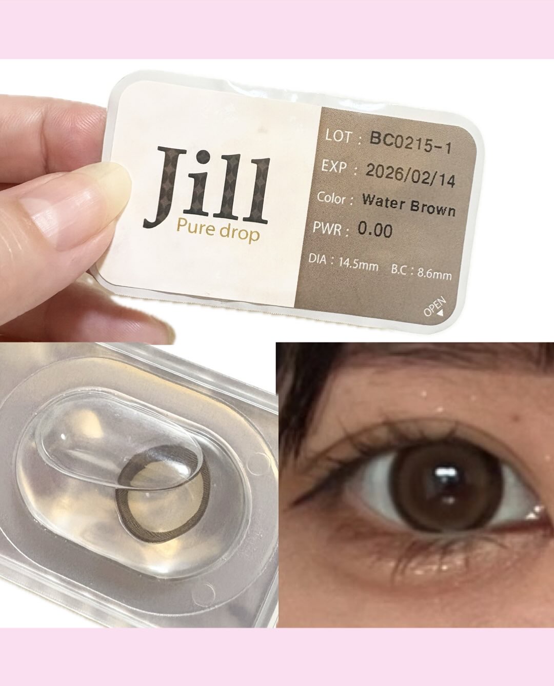 JILL Pure drop/グラムレンズ/カラーコンタクトレンズを使ったクチコミ（3枚目）