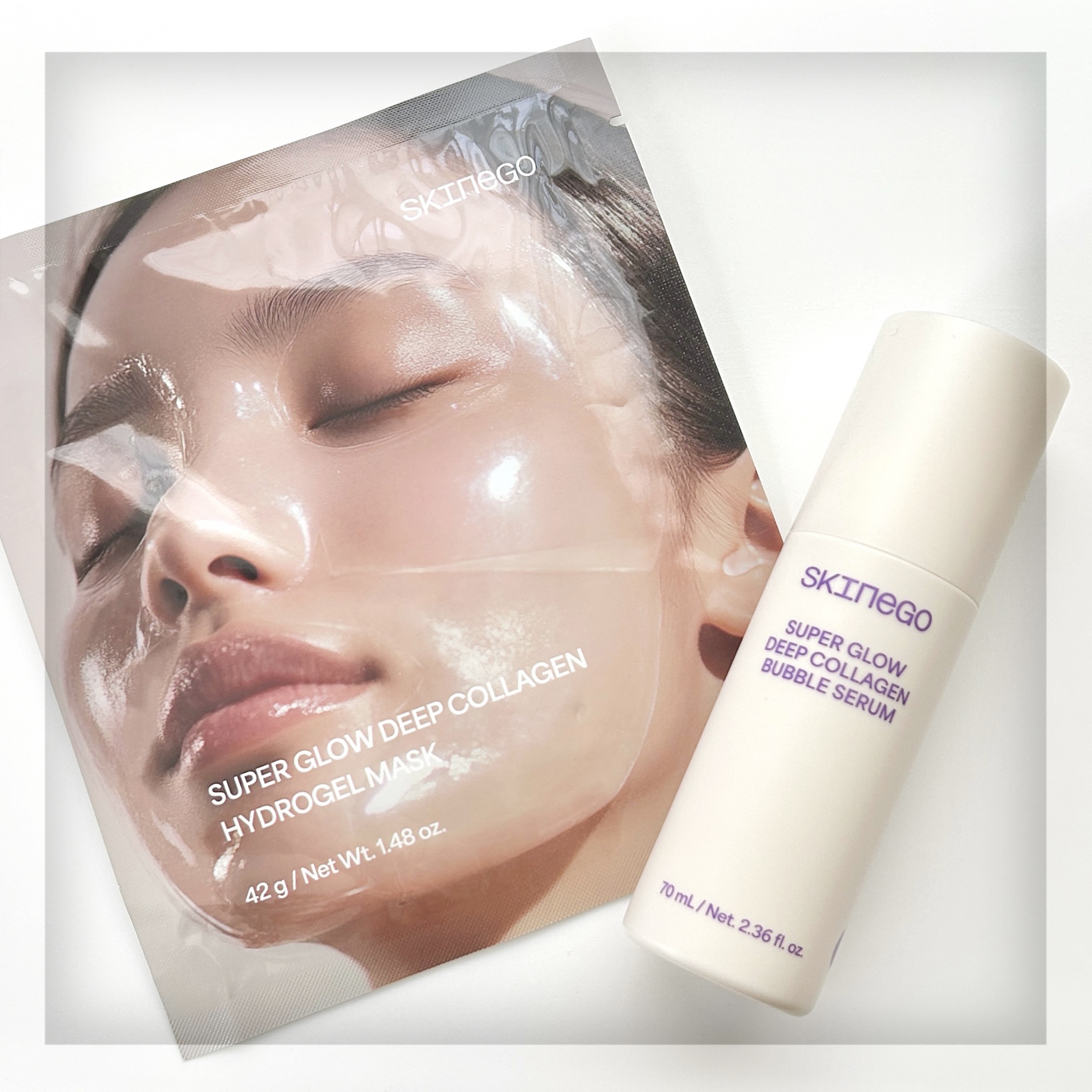 SUPER GLOW DEEP COLLAGEN BUBBLE SERUM/SKINEGO/美容液を使ったクチコミ（1枚目）