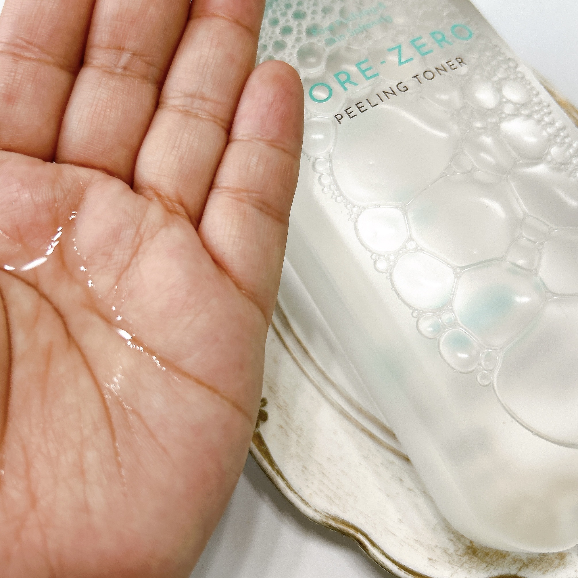 毛穴ゼロピーリングトナー/オブジェ/ピーリングを使ったクチコミ（2枚目）