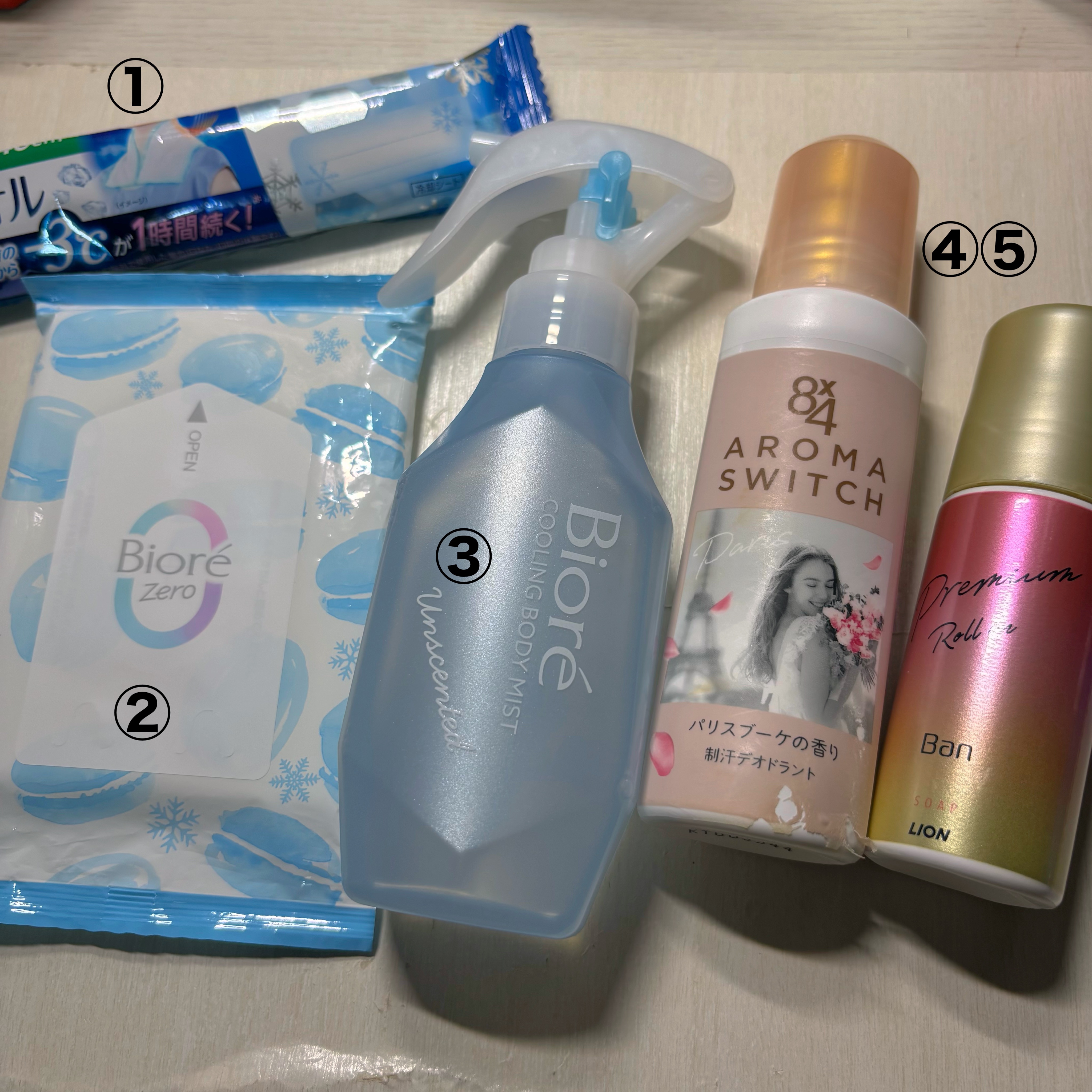 冷タオル 無香性/ビオレ/ボディシートを使ったクチコミ（2枚目）