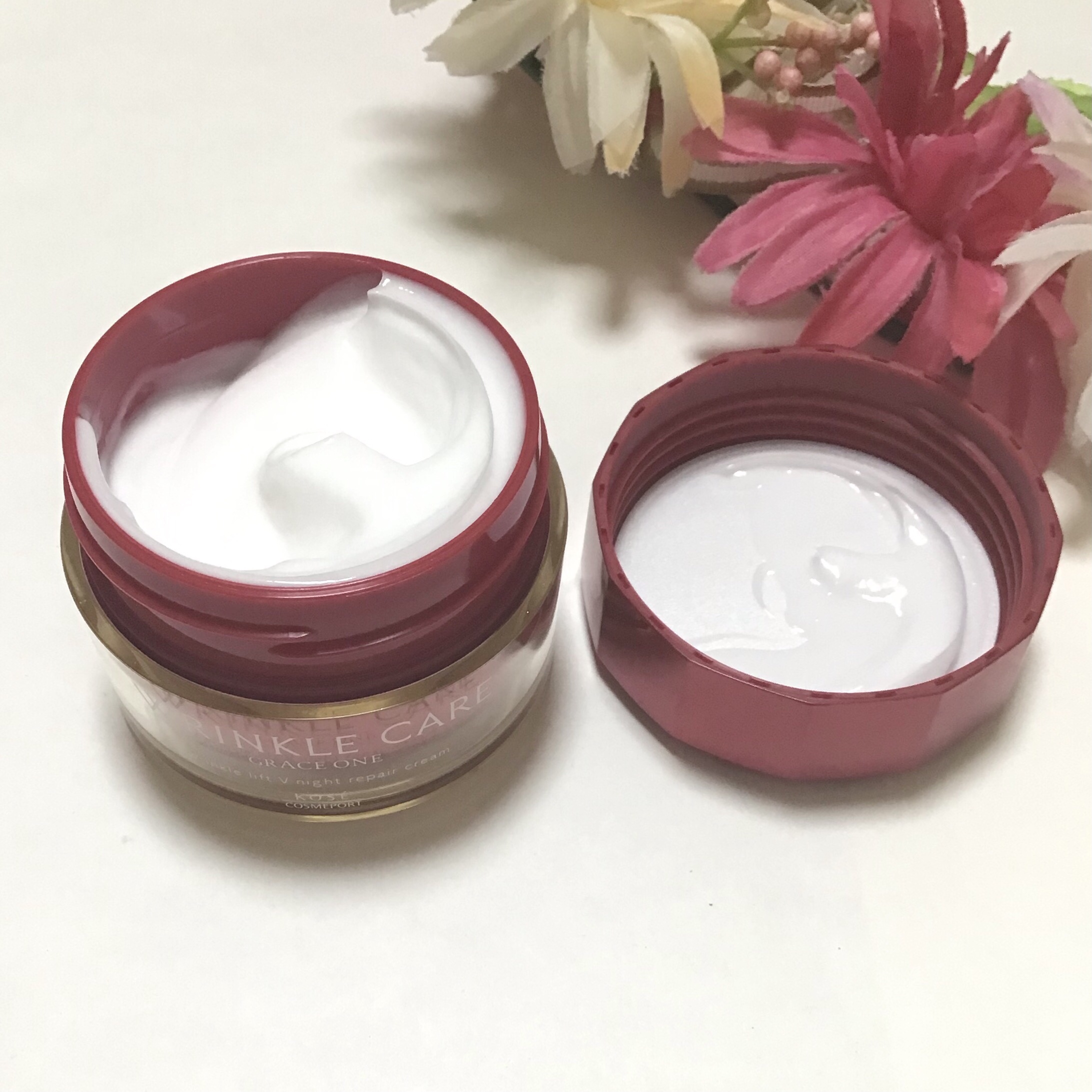 グレイス ワン リンクルケア リンクルリフトＶ ナイトリペアクリーム/グレイスワン/フェイスクリームを使ったクチコミ（2枚目）