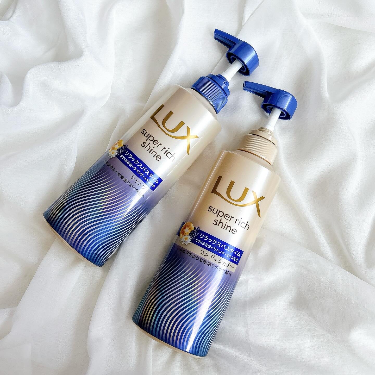 ラックス　スーパーリッチシャイン リラックスナイトケア シャンプー／コンディショナー/LUX/市販シャンプーを使ったクチコミ（1枚目）