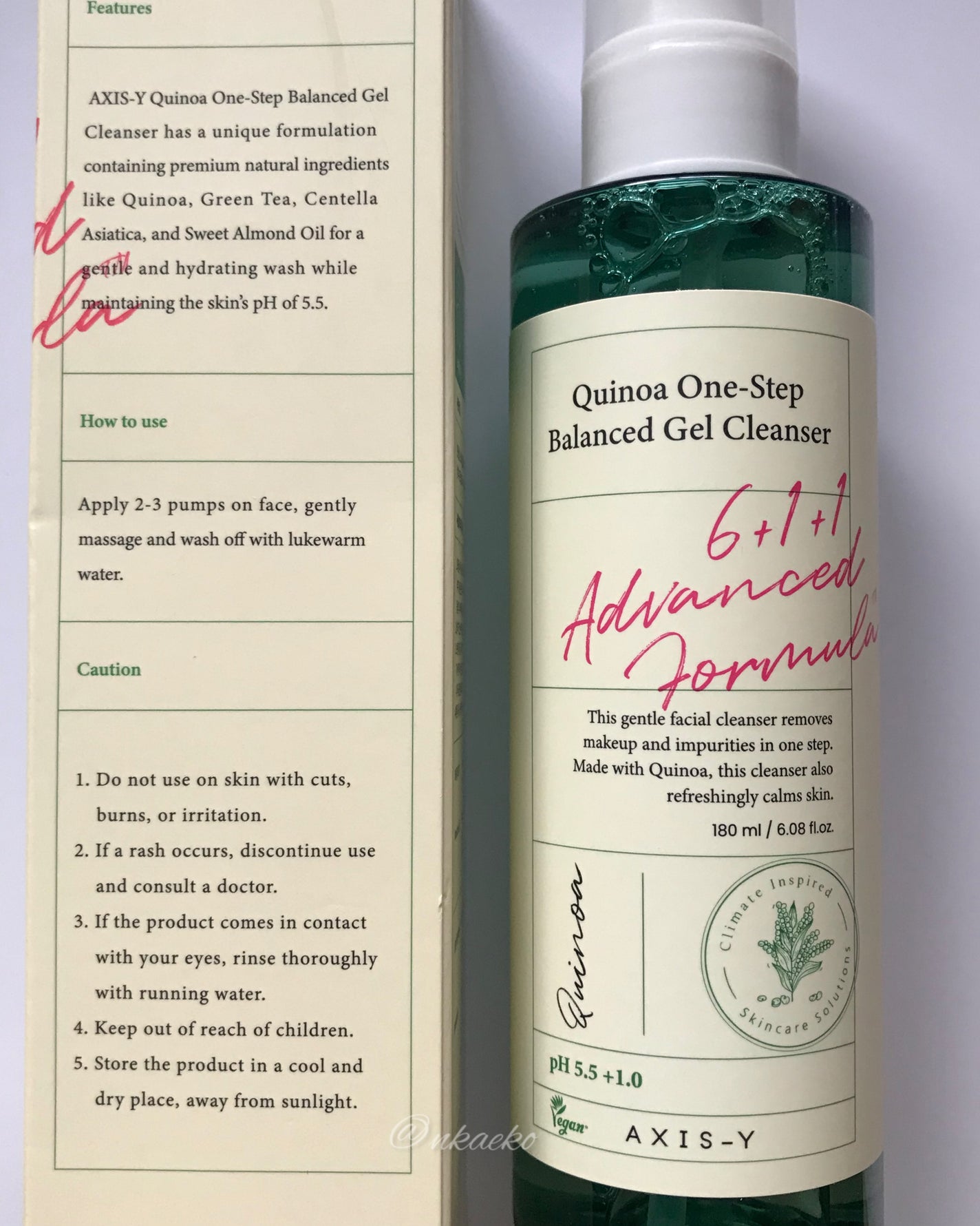 キノア ワン ステップ バランス ジェル クレンザー/AXIS-Y/その他洗顔料を使ったクチコミ(4枚目)
