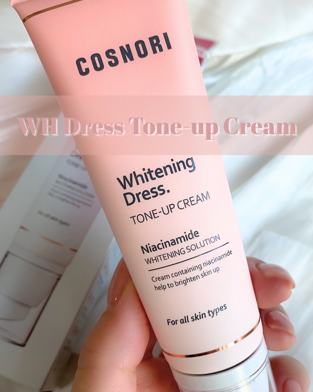 ホワイトニングドレストーンアップクリーム/COSNORI/化粧下地を使ったクチコミ（1枚目）