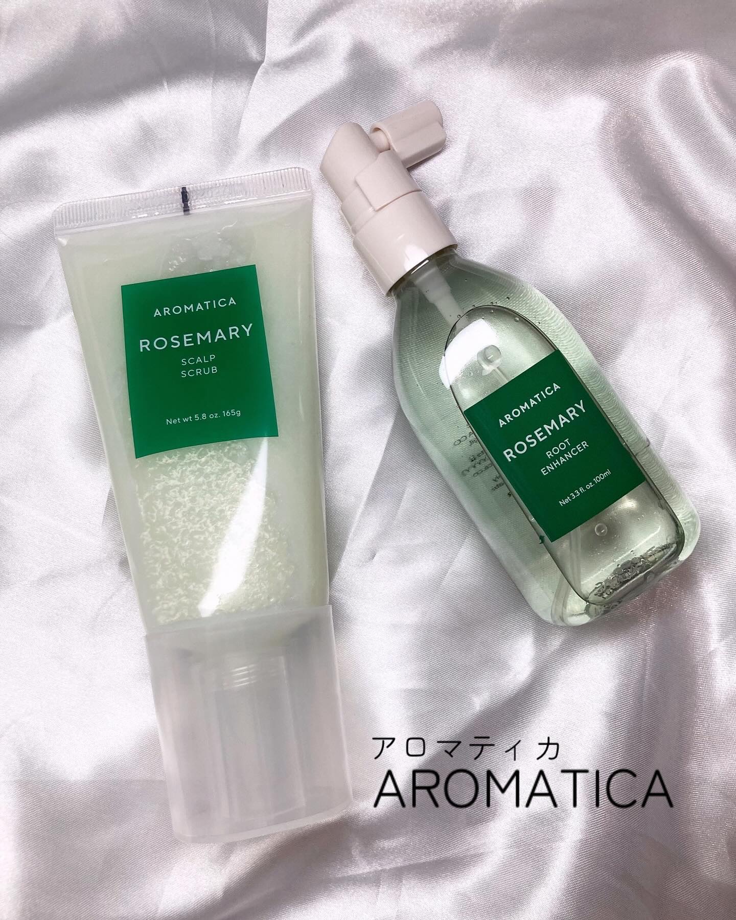 ローズマリー スカルプ スクラブ/AROMATICA/ヘッドスクラブを使ったクチコミ（1枚目）