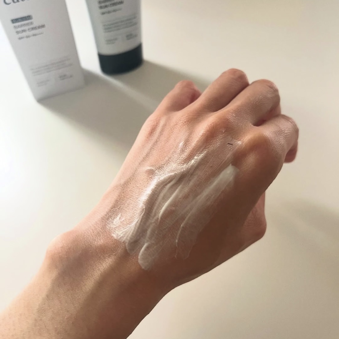 ウォータープールバリアサンクリーム/cutem/日焼け止めクリームを使ったクチコミ（3枚目）