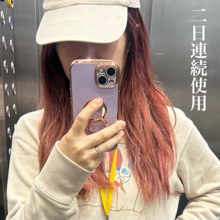 カラーシャンプー ピンク/plus eau/市販シャンプーを使ったクチコミ(5枚目)