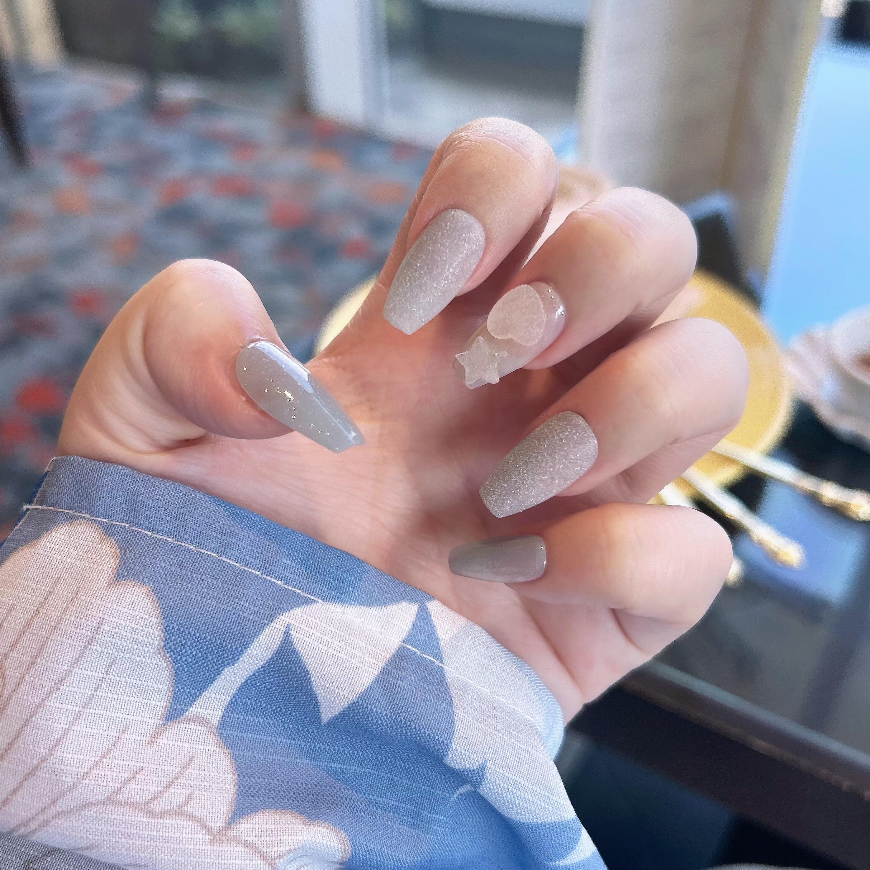 ネイルチップ(シールタイプ) Splash/FINGER SUIT/ネイルチップ・パーツを使ったクチコミ（2枚目）