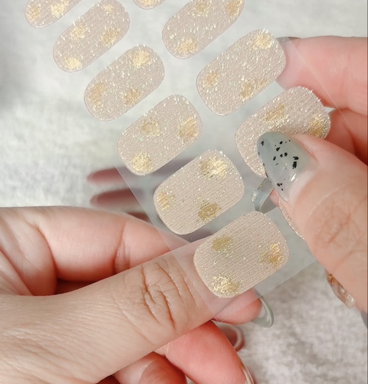 セミキュアジェルネイル（ハンド）/ohora/ネイルシールを使ったクチコミ（3枚目）