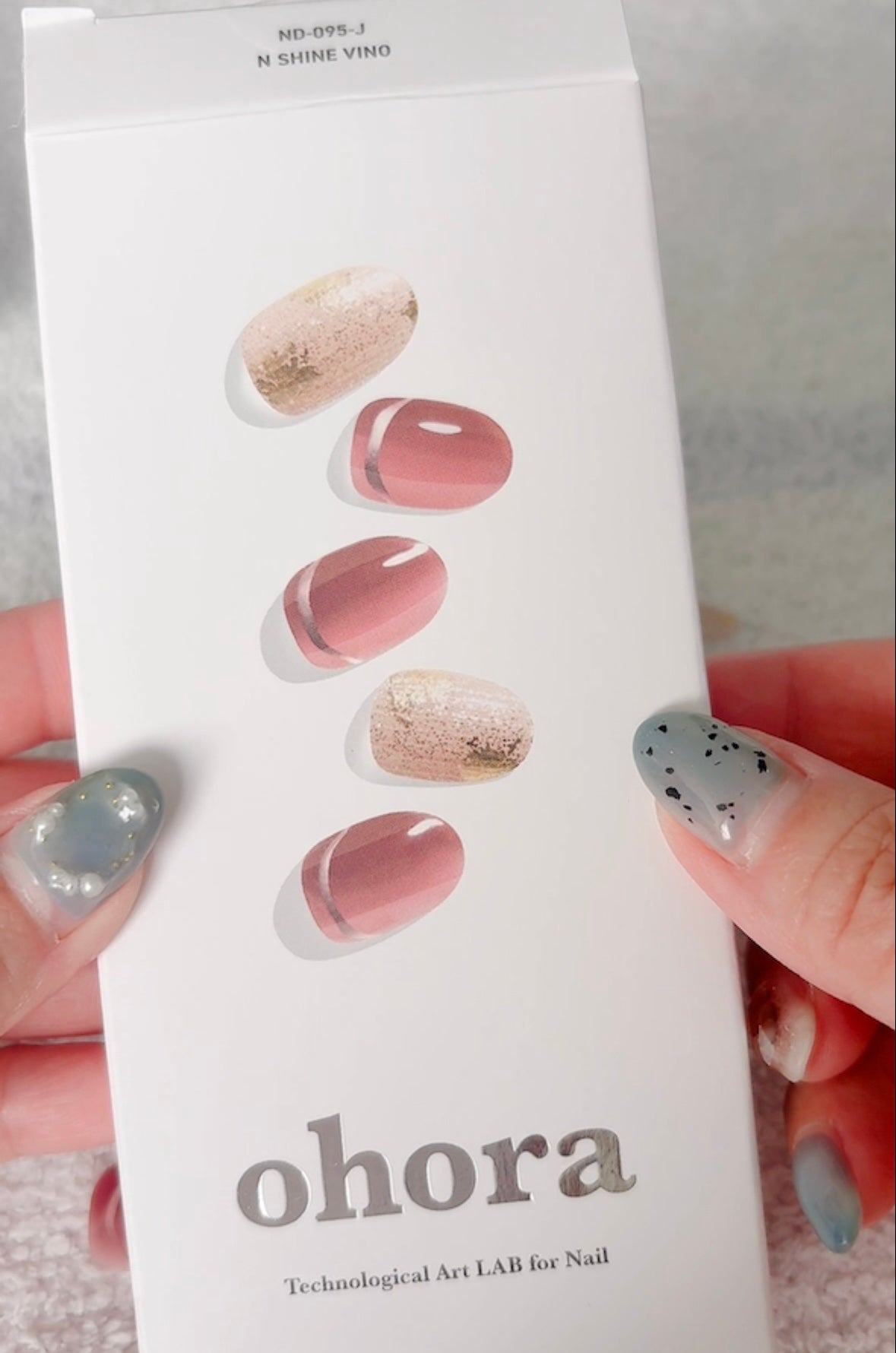 セミキュアジェルネイル(ハンド)/ohora/ネイルシールを使ったクチコミ(2枚目)