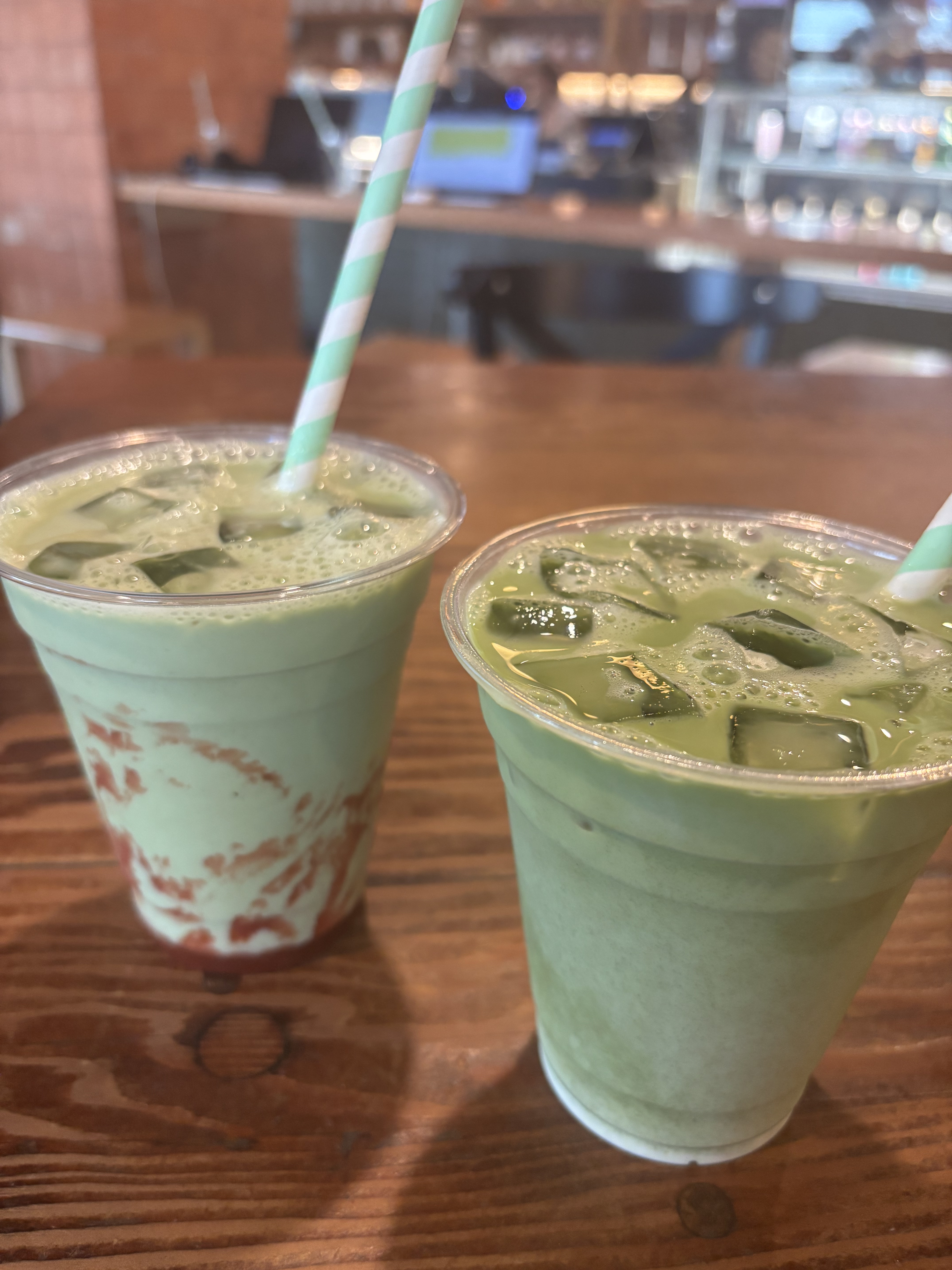  好みの濃さで味わう 宇治抹茶ラテ/無印良品/ドリンクを使ったクチコミ（1枚目）