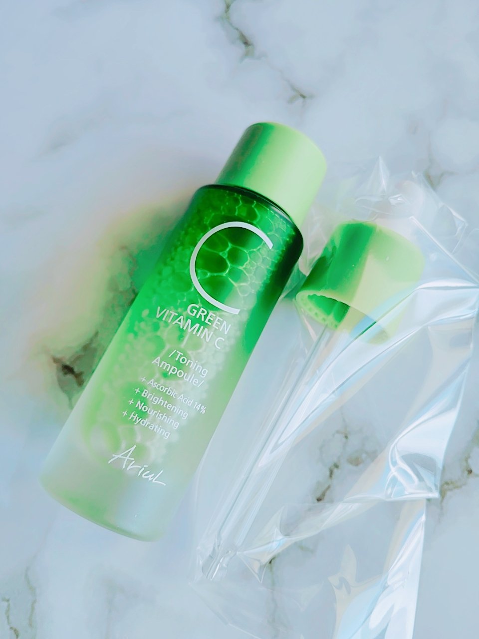 アリウル グリーンビタミンC トーニングセラム(アンプル)/Ariul/美容液を使ったクチコミ（3枚目）