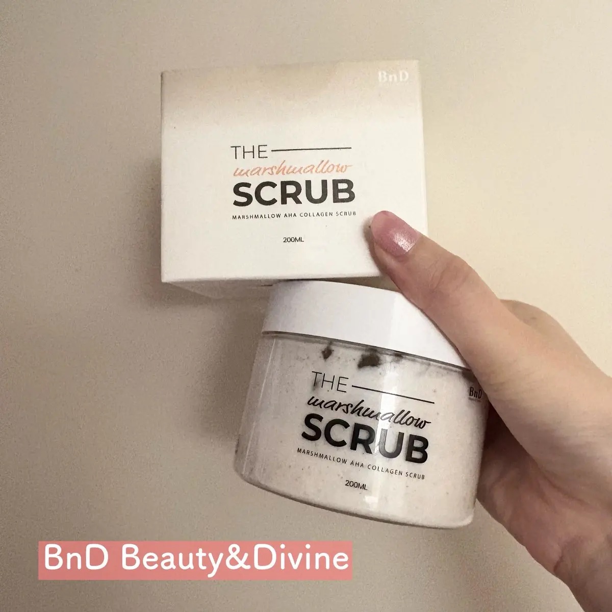 BnD マシュマロ コラーゲン AHA スクラブ /BnD/ボディスクラブを使ったクチコミ（1枚目）