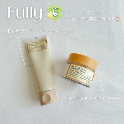 米セラミドカプセルクリーム/FULLY/フェイスクリームを使ったクチコミ(1枚目)