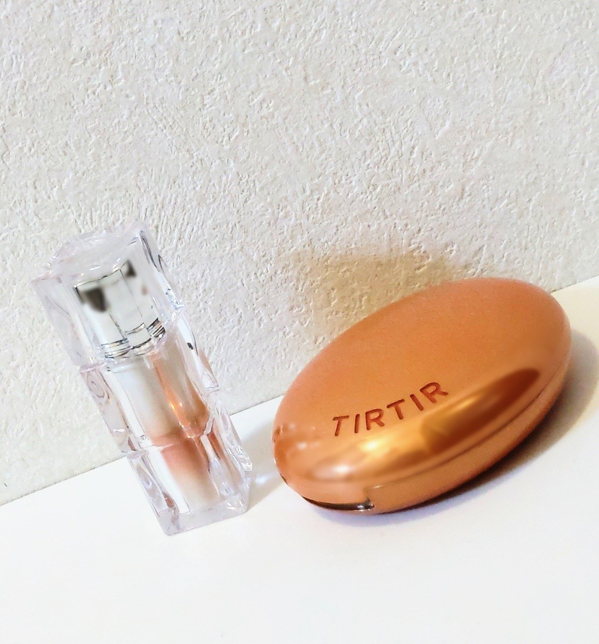 ウォーターリズムグロウティント 22 SNOWY PEACH（ミニ）/TIRTIR(ティルティル)/リップティントを使ったクチコミ（2枚目）