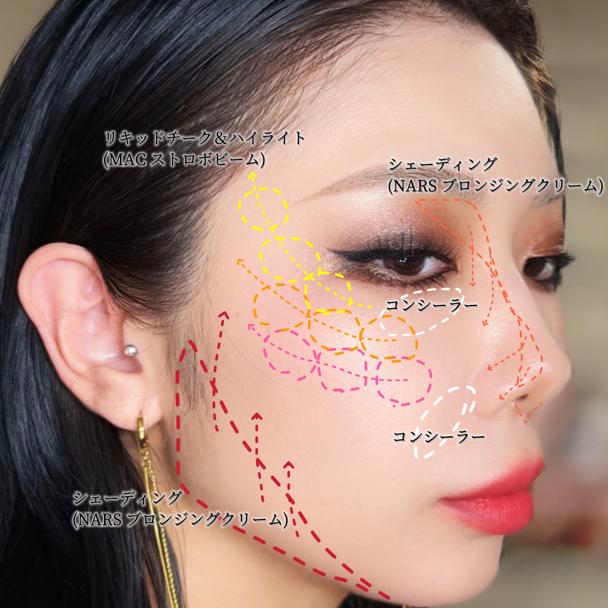 ラグナ ブロンジングクリーム /NARS/ジェル・クリームチークを使ったクチコミ（3枚目）