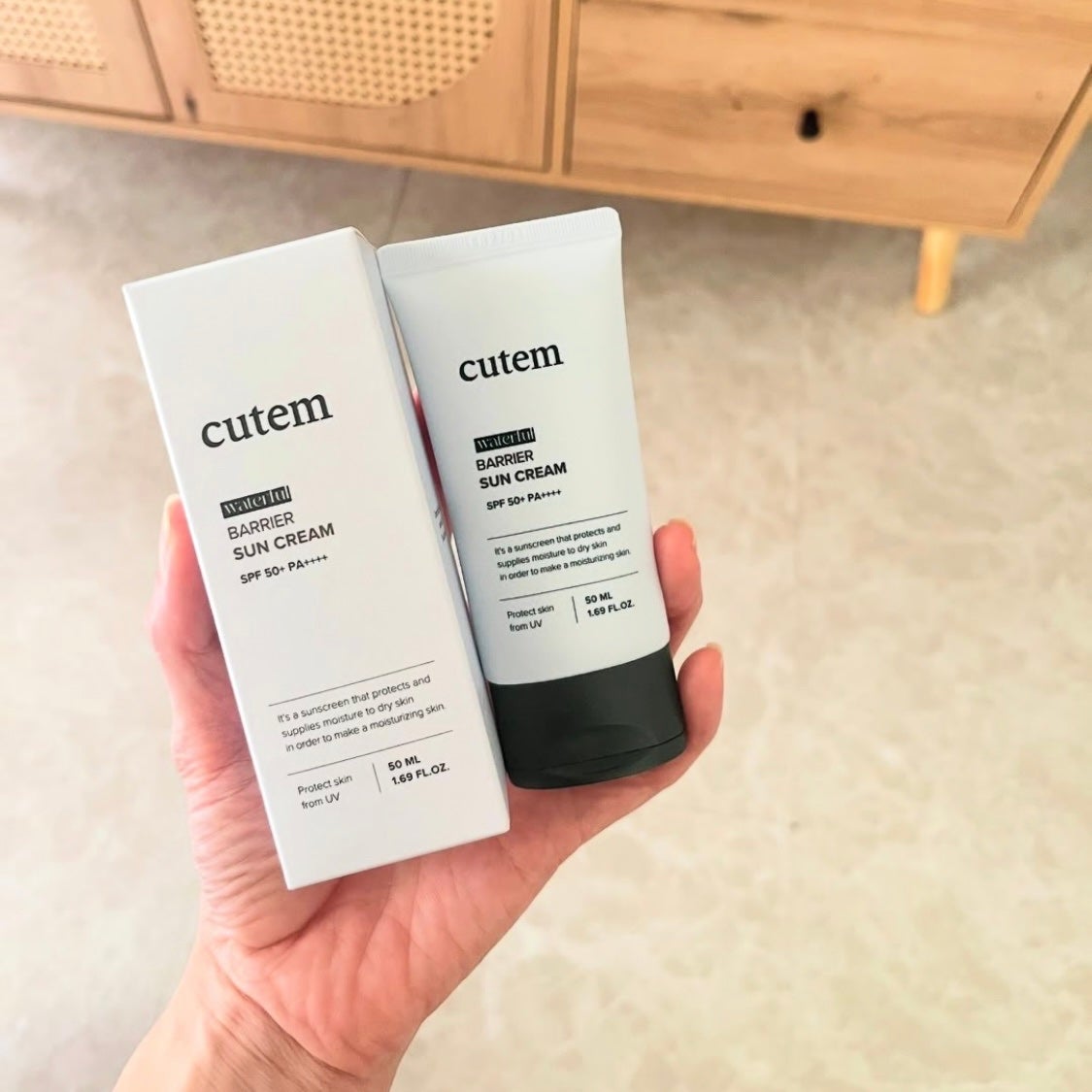 ウォータープールバリアサンクリーム/cutem/日焼け止めクリームを使ったクチコミ(6枚目)
