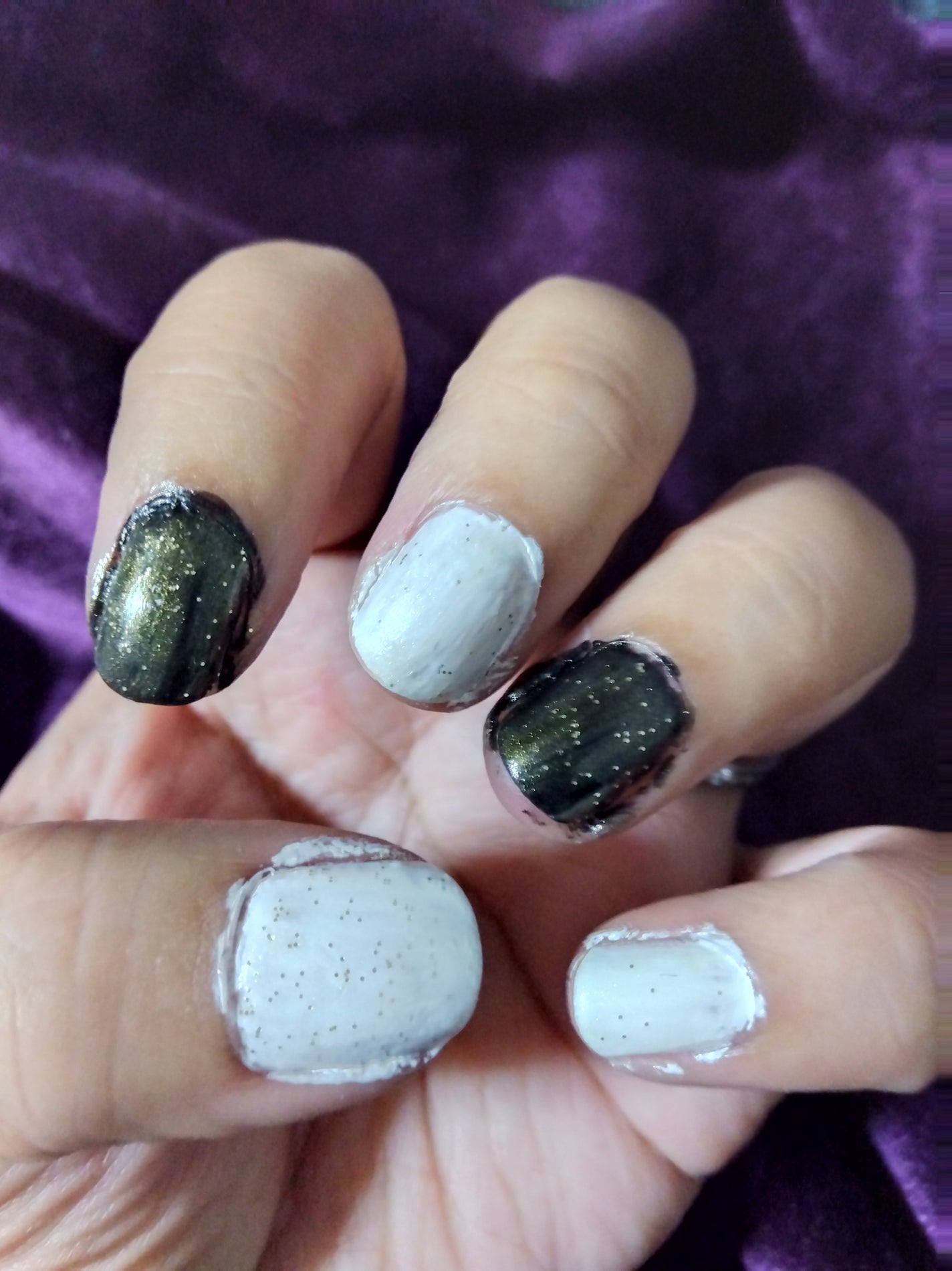 GALAXY宇宙ネイル/セリア/マニキュアを使ったクチコミ(2枚目)