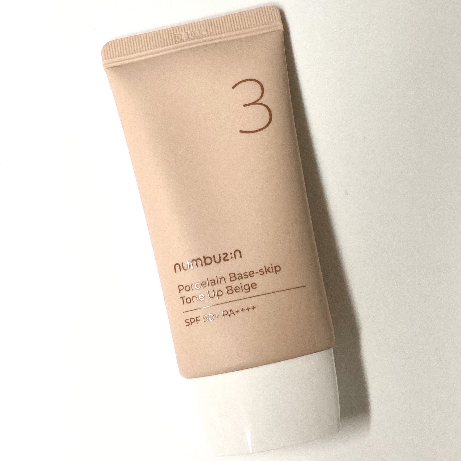 3番 ノーファンデ陶器肌トーンアップクリーム/numbuzin/化粧下地を使ったクチコミ（1枚目）