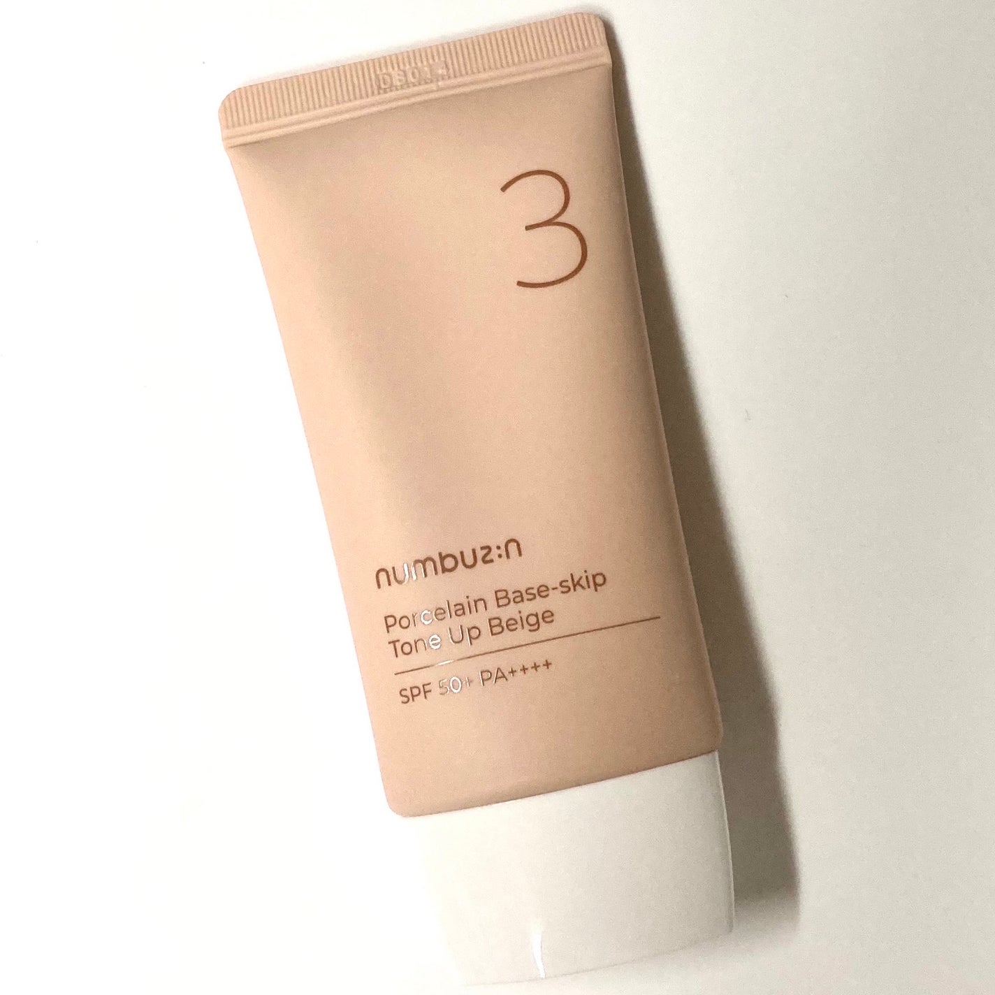 3番 ノーファンデ陶器肌トーンアップクリーム/numbuzin/化粧下地を使ったクチコミ(1枚目)