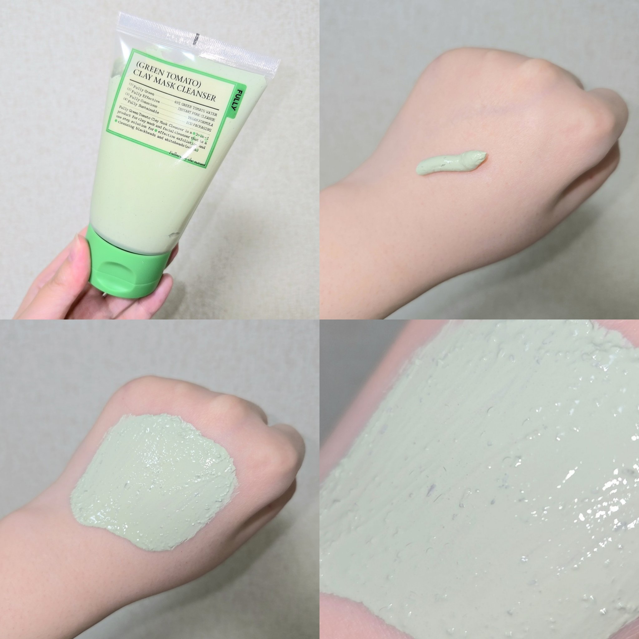 グリーントマトクレイマスククレンザー/FULLY/洗い流すパック・マスクを使ったクチコミ（2枚目）