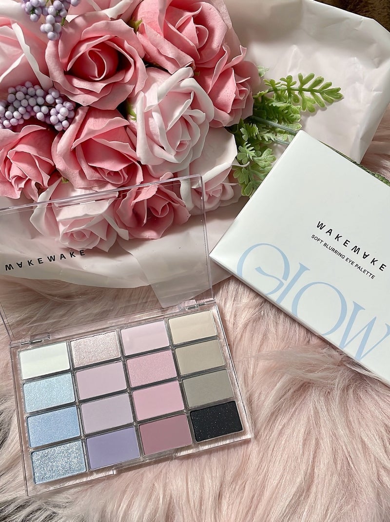 ソフトブラーリングアイパレット/wakemake/アイシャドウパレットを使ったクチコミ(2枚目)