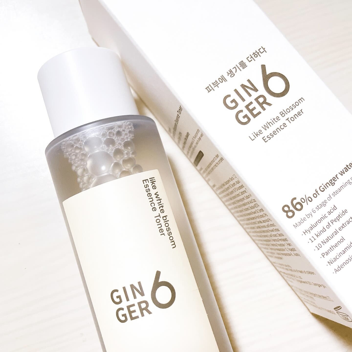 ライク ホワイト ブロッサム エッセンス トナー /GINGER6/化粧水を使ったクチコミ（2枚目）