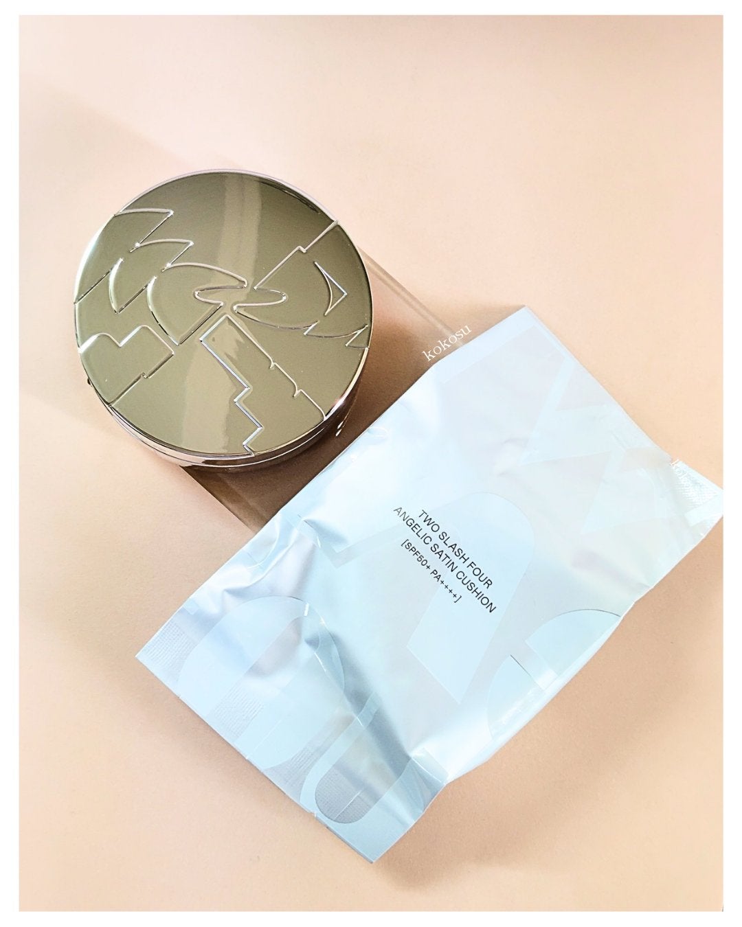 エンジェリックサテンクッション/TWO SLASH FOUR/クッションファンデーションを使ったクチコミ(5枚目)