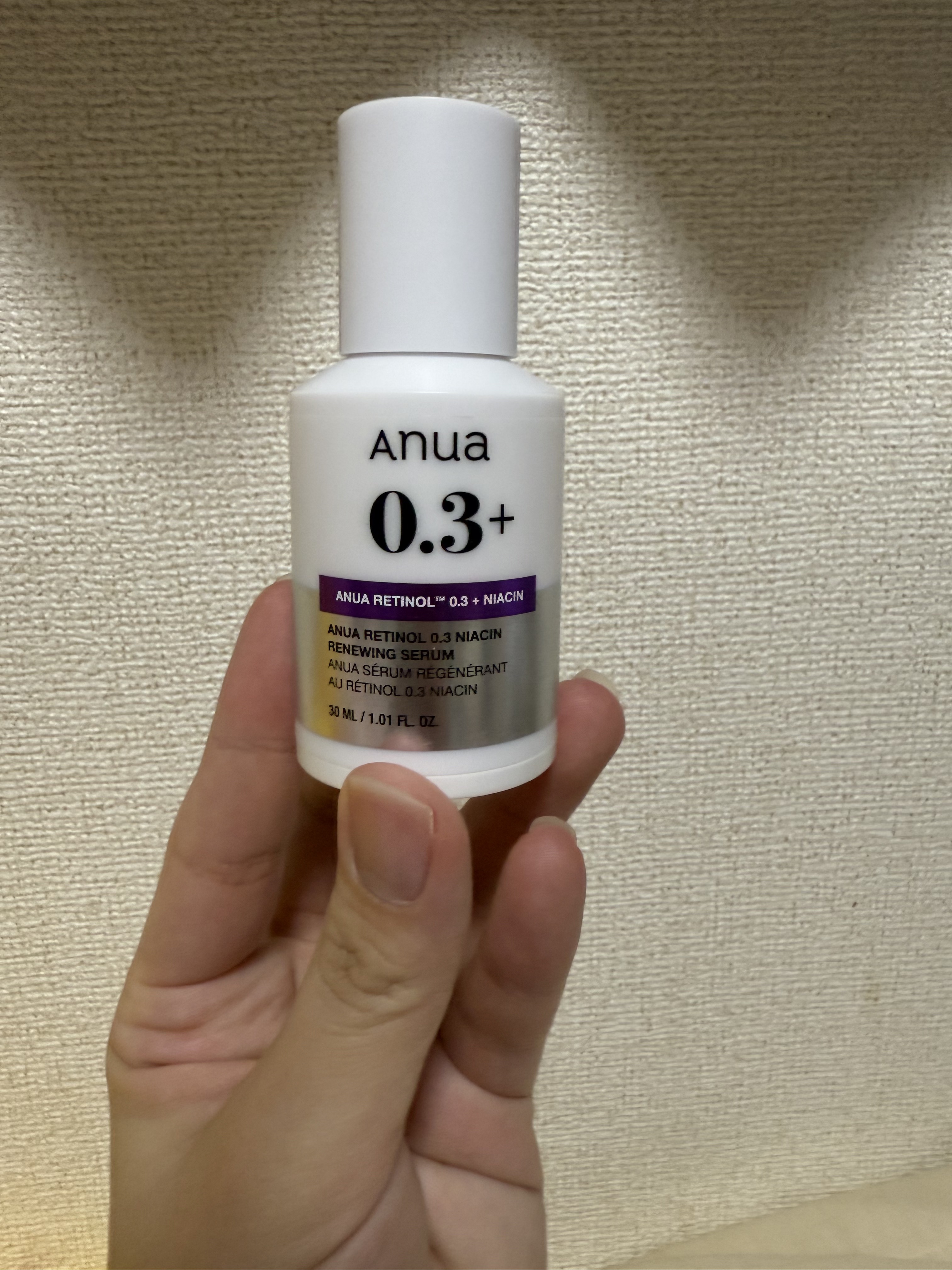 レチノール0.3 ナイアシンリニューイングセラム/Anua/美容液を使ったクチコミ（1枚目）