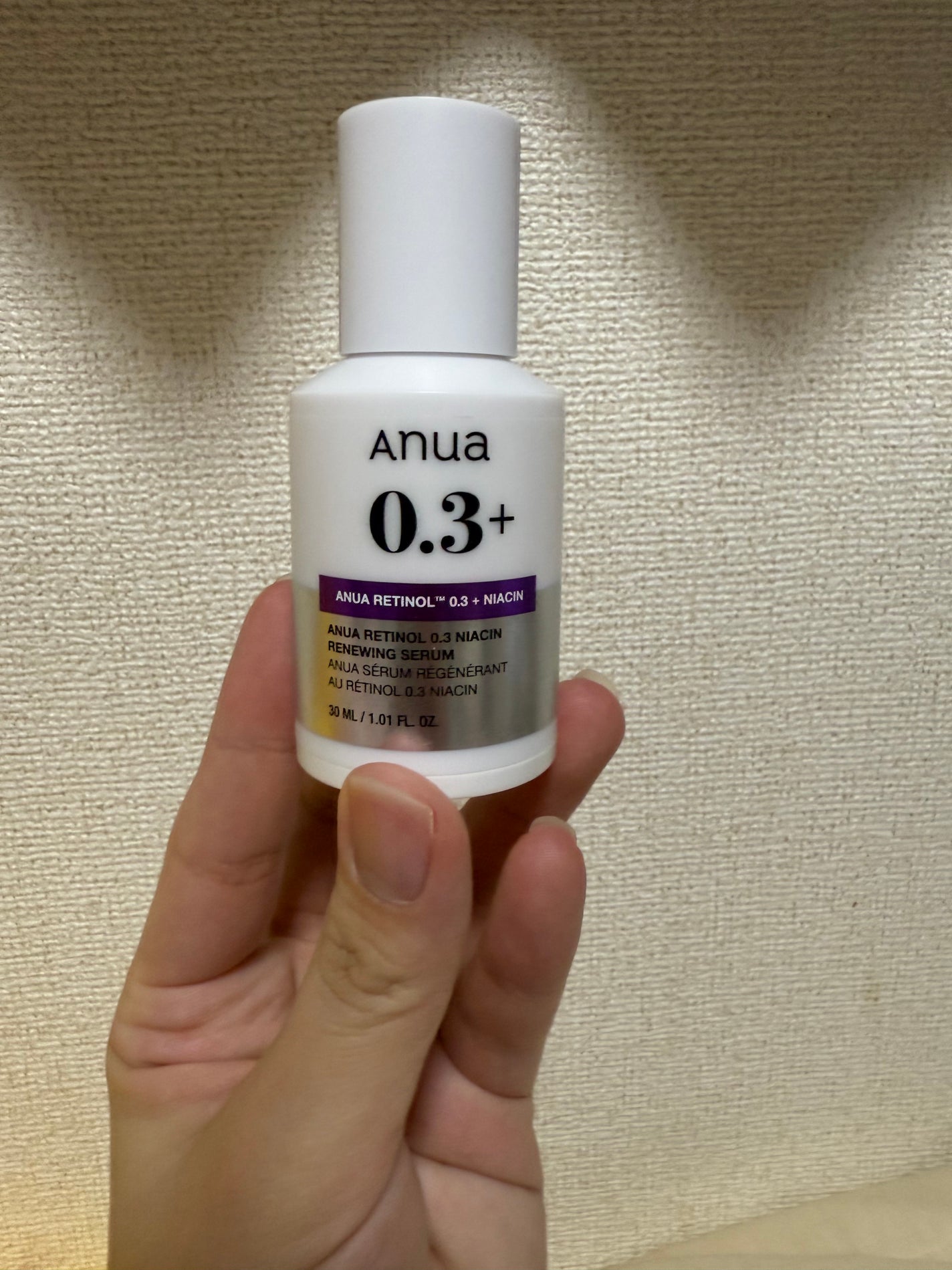 レチノール0.3 ナイアシンリニューイングセラム/Anua/美容液を使ったクチコミ(1枚目)