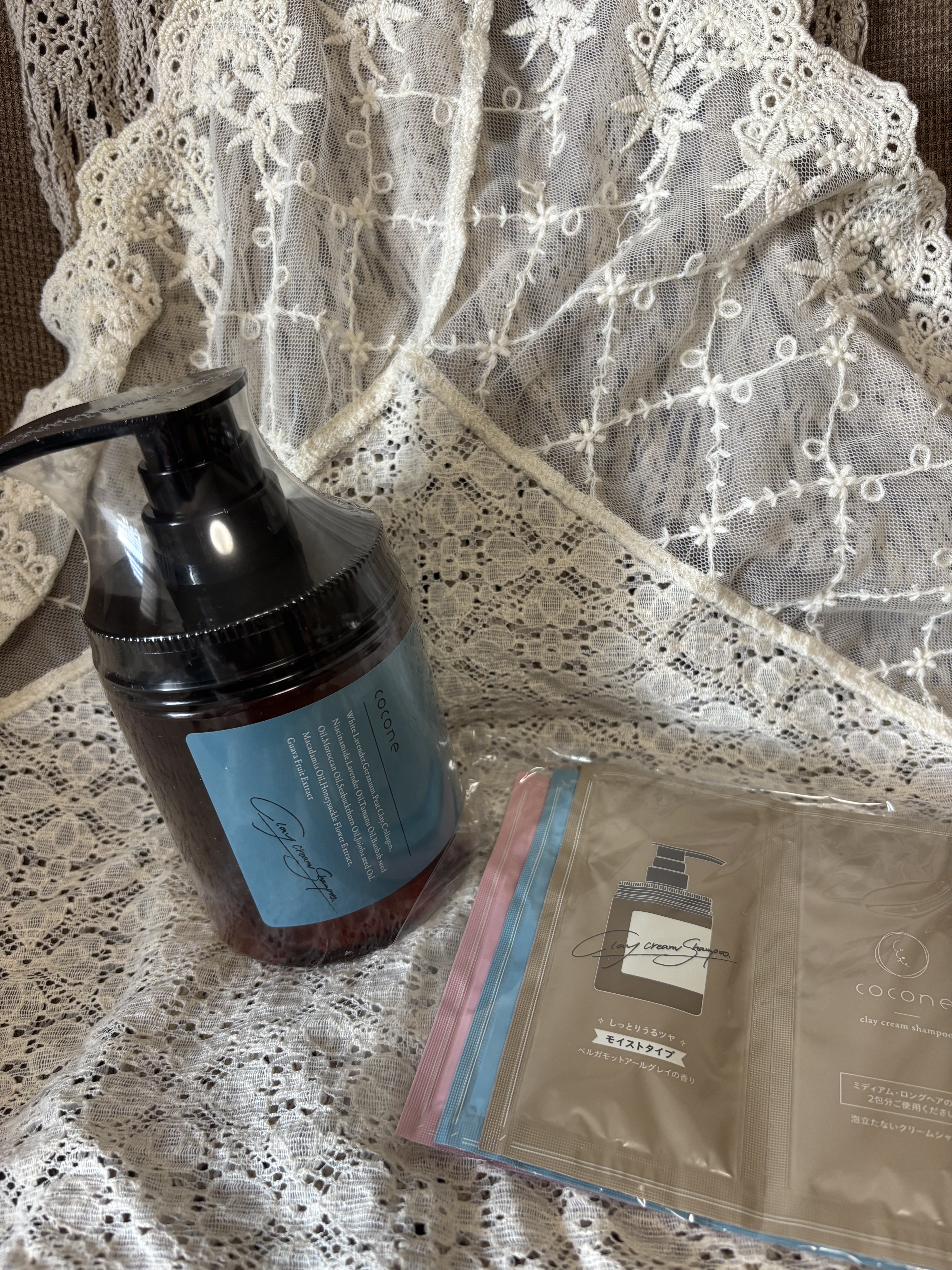 cocone クレイクリームシャンプー リペア 380g/cocone/市販シャンプーを使ったクチコミ（1枚目）