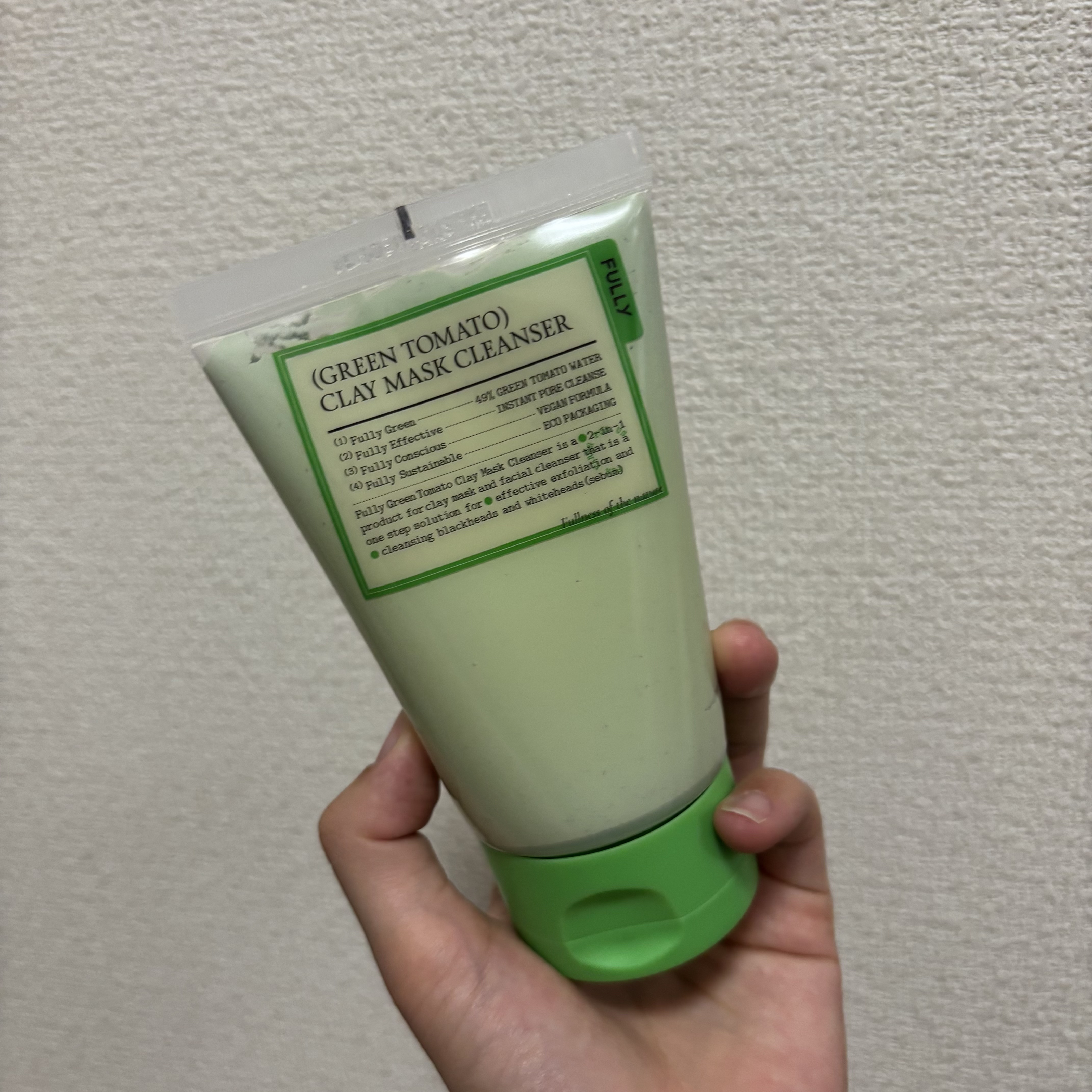 グリーントマトクレイマスククレンザー/FULLY/洗い流すパック・マスクを使ったクチコミ（1枚目）