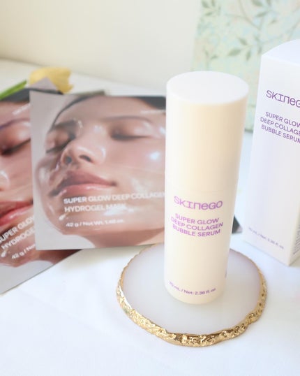 SUPER GLOW DEEP COLLAGEN BUBBLE SERUM/SKINEGO/美容液を使ったクチコミ(4枚目)