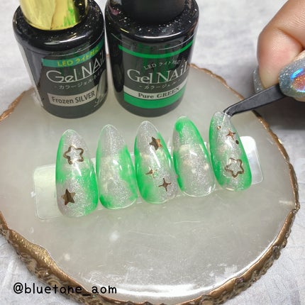 ジェルネイル(ライト対応)/セリア/ジェルネイルを使ったクチコミ(4枚目)