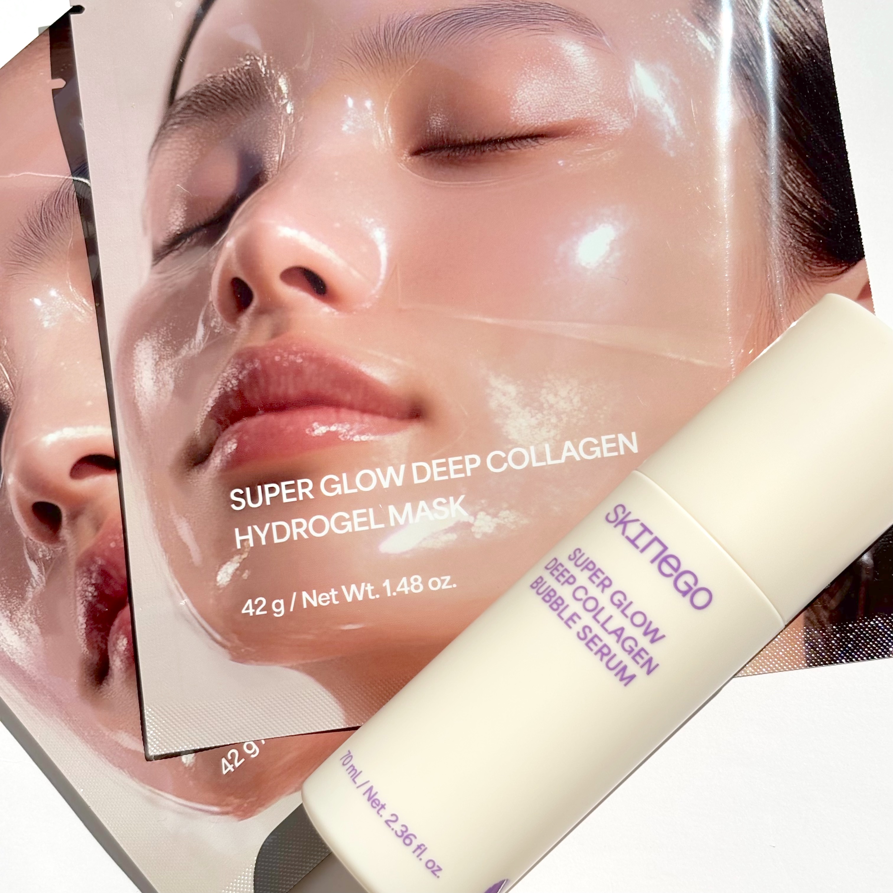 SUPER GLOW DEEP COLLAGEN BUBBLE SERUM/SKINEGO/美容液を使ったクチコミ（1枚目）