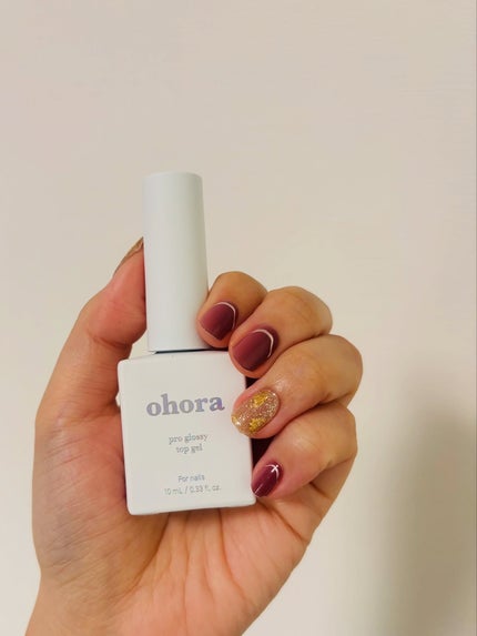 セミキュアジェルネイル(ハンド)/ohora/ネイルシールを使ったクチコミ(5枚目)