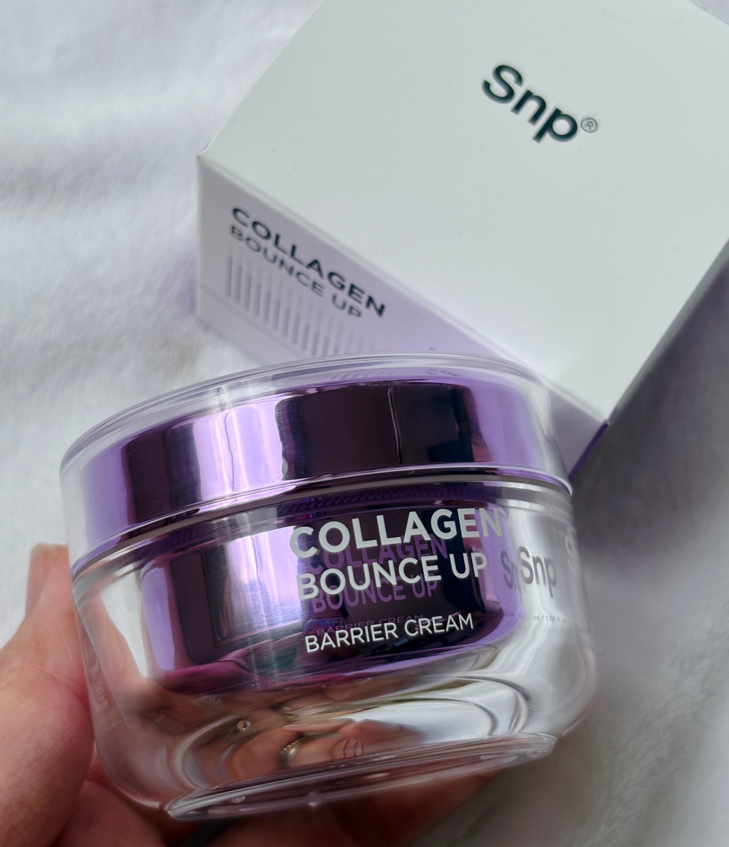 コラーゲンバウンスアップバリアクリーム/SNP/フェイスクリームを使ったクチコミ(3枚目)