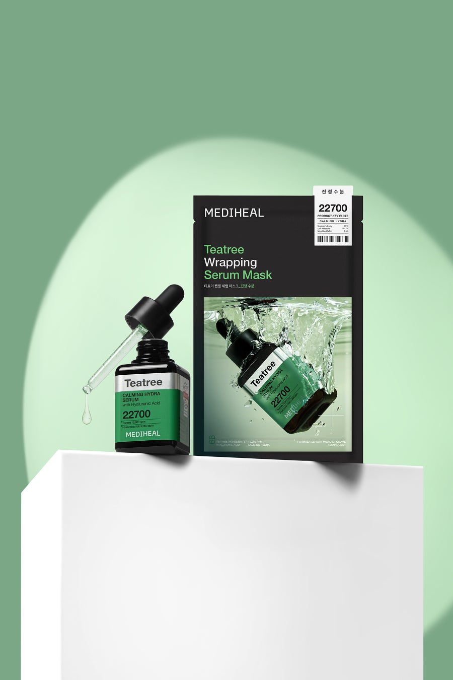 ティーツリー ラッピングセラムマスク カーミングハイドロ / MEDIHEAL