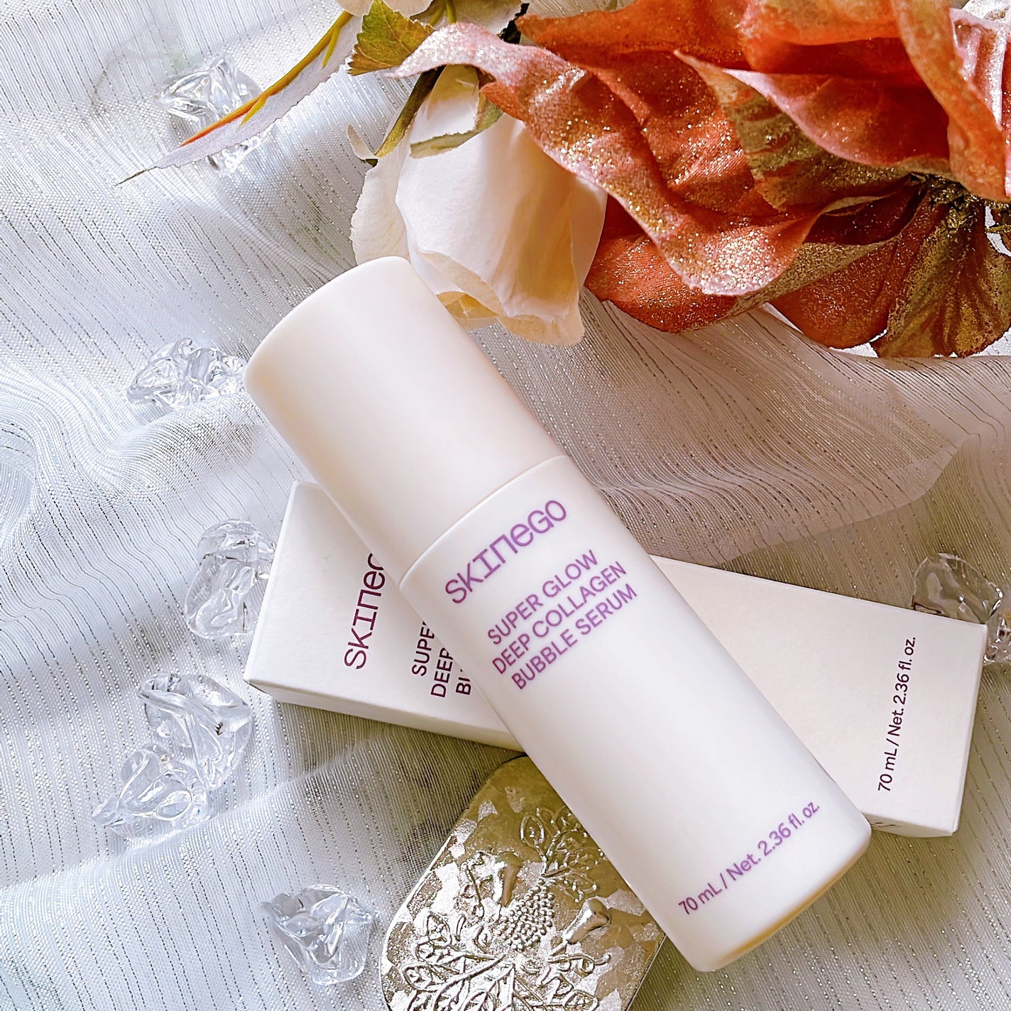 SUPER GLOW DEEP COLLAGEN BUBBLE SERUM/SKINEGO/美容液を使ったクチコミ(4枚目)