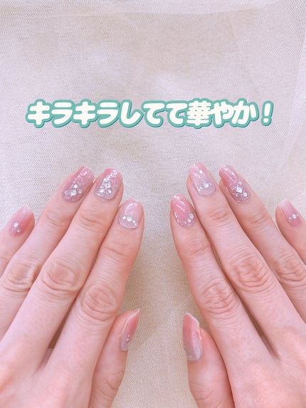 ジェルネイル風シール/セリア/ネイルシールを使ったクチコミ(6枚目)