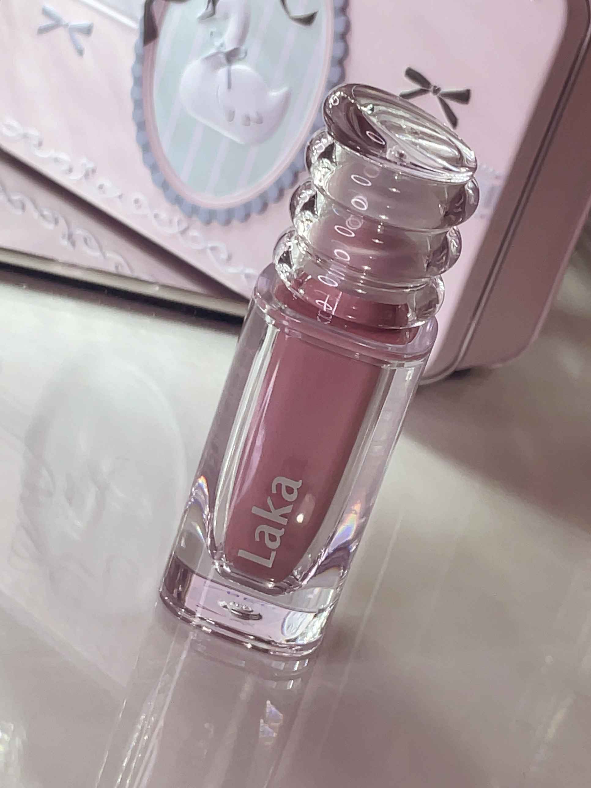 ラカ　マキシグレイヤーティント ＃607　カヤ/Laka/リップティントを使ったクチコミ（2枚目）
