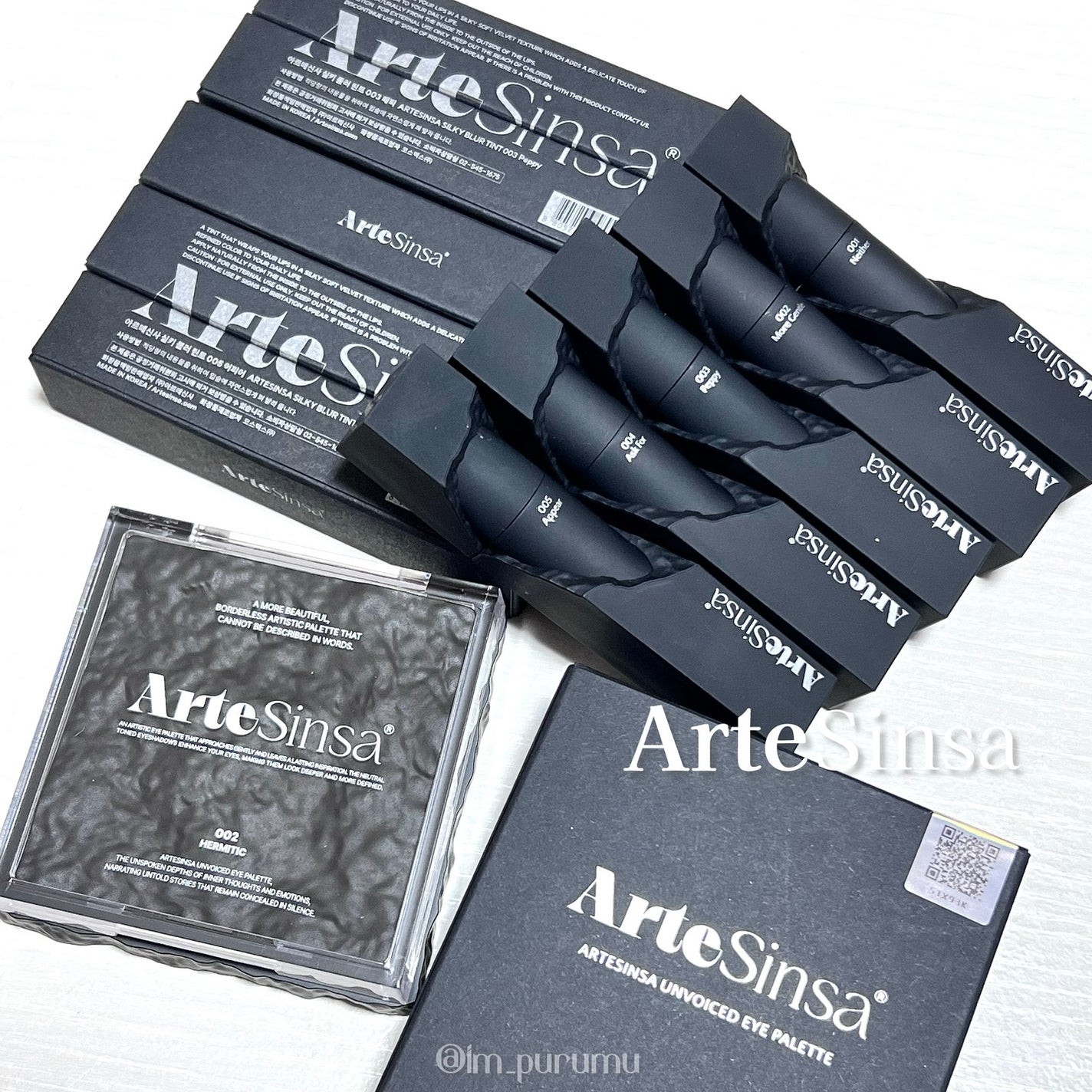 アンボイスドアイシャドウパレット/ArteSinsa/アイシャドウパレットを使ったクチコミ(1枚目)