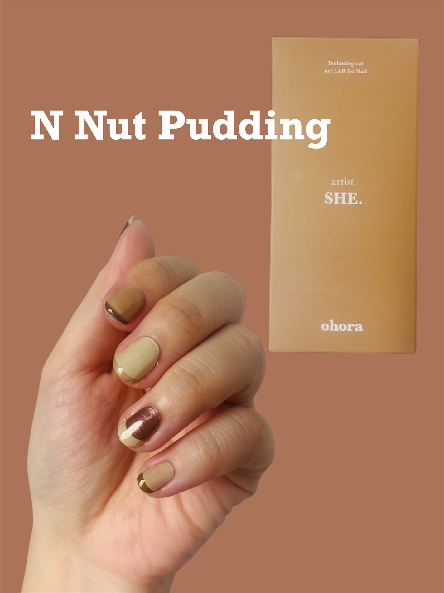 セミキュアジェルネイル(ハンド)/ohora/ネイルシールを使ったクチコミ(4枚目)