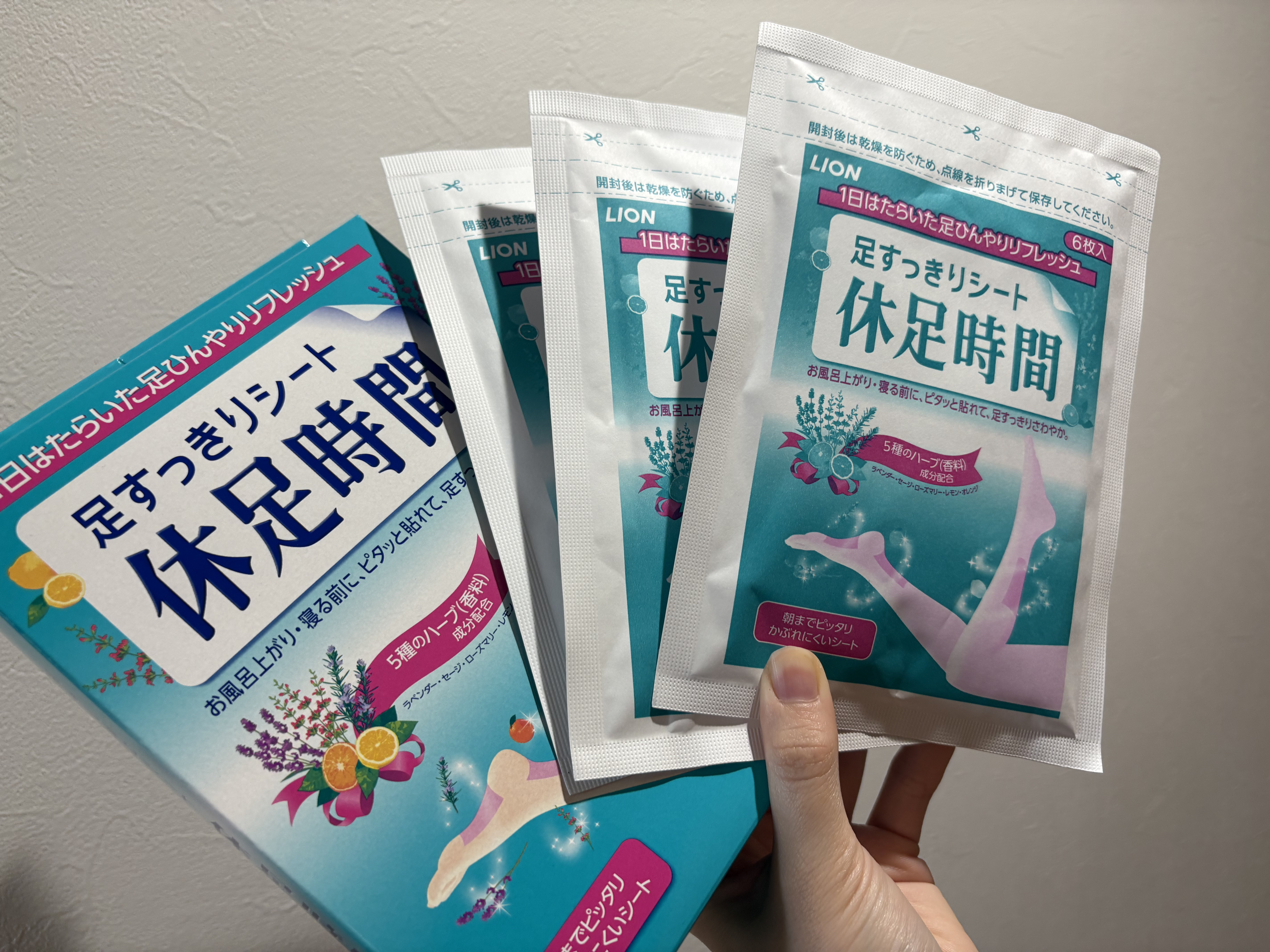 休足時間　足すっきりシート 18枚/休足時間/レッグ・フットケアを使ったクチコミ（1枚目）